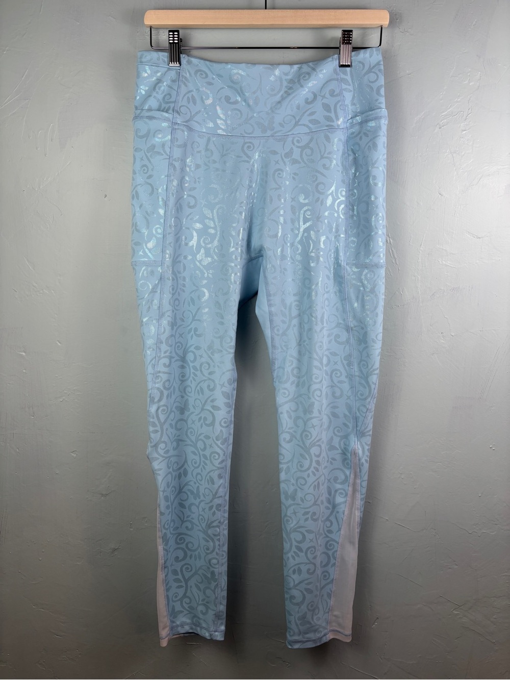 Crowned Athletics Disney
Inspired Light Blue Cinderella inspired leggings